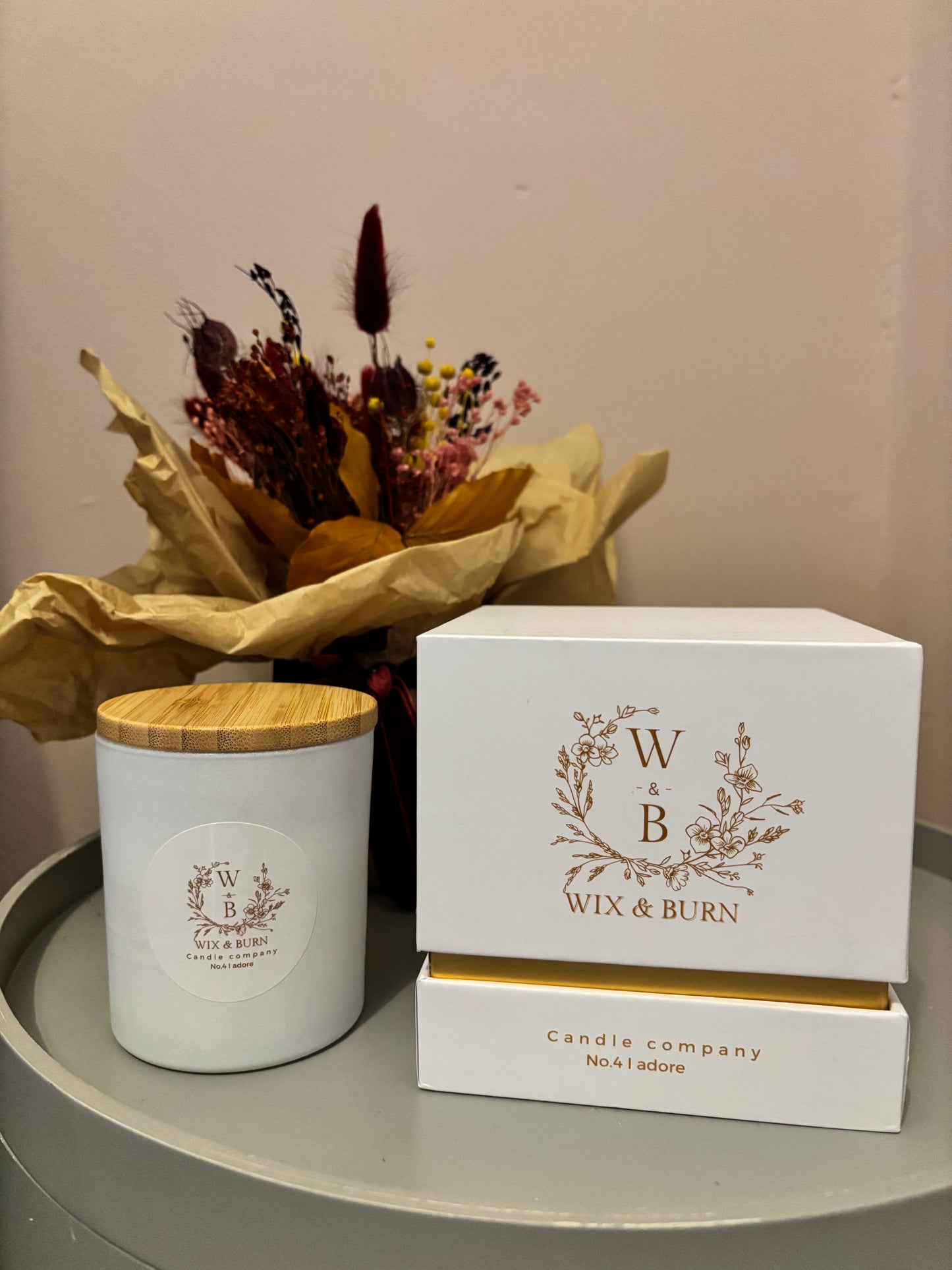 No. 4 I Adore – Floral Elegance Soy Candle